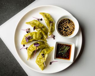 Dumplings (Ravioli) PIASTRATI con ripieno di Verdure - 4 pz