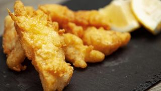 Filetto di baccalà in tempura