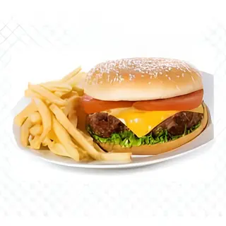 Beef Burger avec Frites