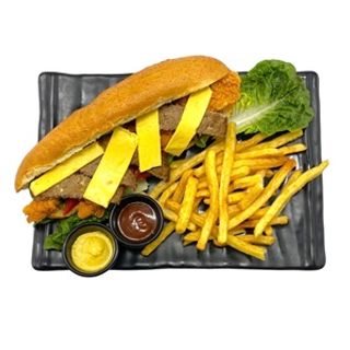  MAESTRO SANDWICH (MIXTE : CHICKEN + BEEF)  MENU 