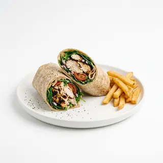 Tortilla kurczak z frytkami