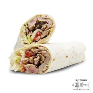 Kebab di tonno in wrap