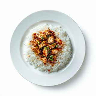 31 特别鸡肉饭 riso speciale con pollo