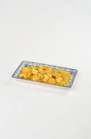 Gamberetti saltati al curry