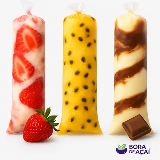 Morango com casca de chocolate 