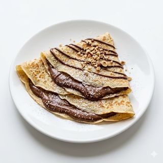 Crepes Con Fruta Y Chocolate O Crema