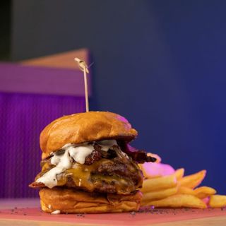 Burger Lady Blue