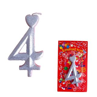 Lumanare tort cifra 4