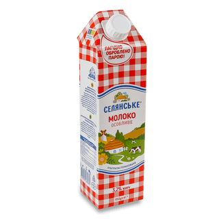 Молоко ультрапастеризоване «Селянське» 3,2 % т/п (950г)