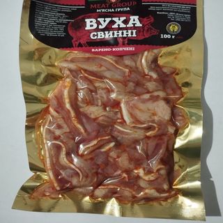 Вуха Свинні Фасовані 100г Копчені