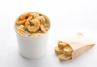 Gamberoni al vino Bianco