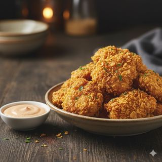 Пилешки хапки с корнфлейкс