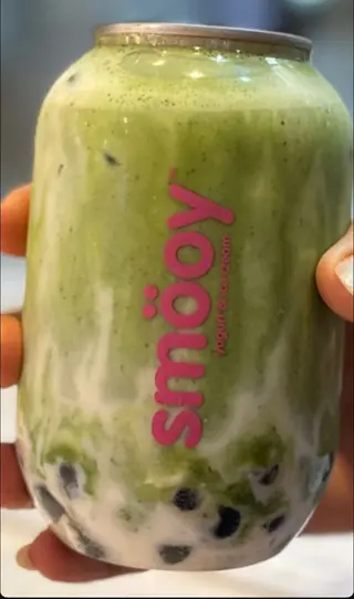 Bubble latte matcha