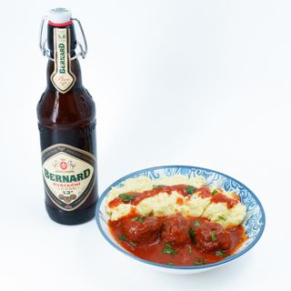 Combo ćufte i Bernard pivo