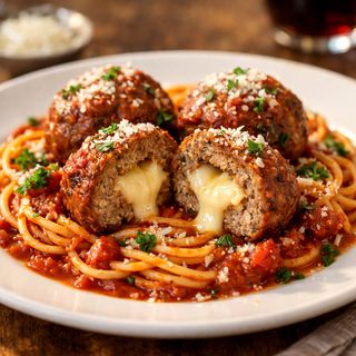 1/2 Spaghetti Boulette Farcie