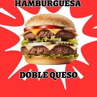 58. Hamburguesa Doble Con Queso