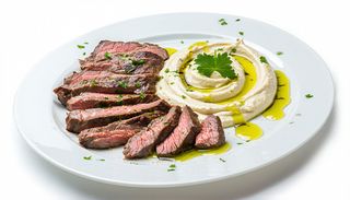 Baveta de vita cu humus libanez