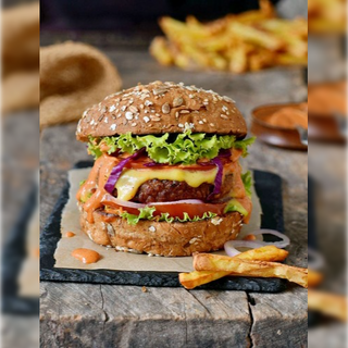 Бургер със свински джолан (300г)