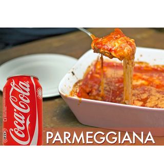 Frango a parmeggiana + bebida lata 