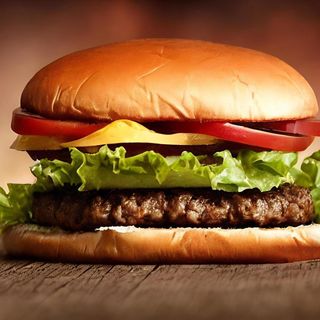 Burger z  wołowiną