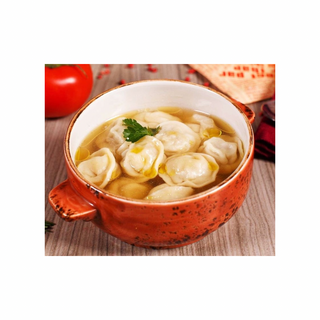 Пельмени с бульоном