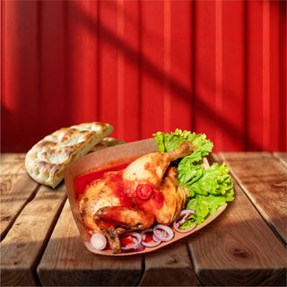 Pui rotisat jumătate