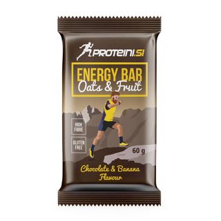 Proteini.si energy bar 60 gr chocolate-banana i Milk chocolate coating