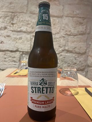 Birra dello stretto lager 0.66 Lt