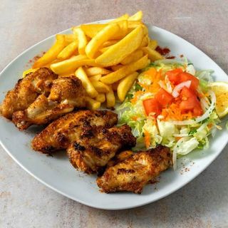 Menú De Plato Alitas