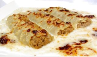 Canelones de rustido gratinados al horno