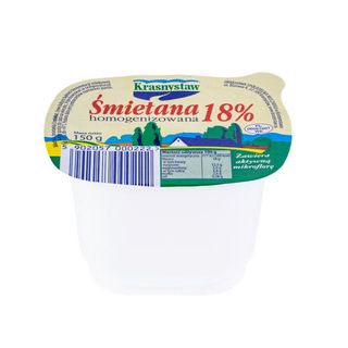 Śmietana Krasnystaw 18% 180ml