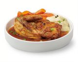 Pollo asado en salsa española	
