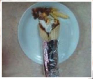 8 Lahmacun mięsny z frytkami bez sałatki