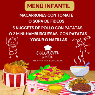 Menú infantil 