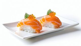 Nigiri cramb roe sushi