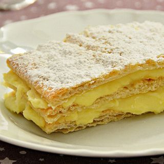 Millefoglie con crema pasticcera e caramello   (fatto da noi)
