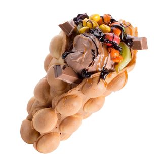 Гонконгські вафлі Фруктовий Бум з крем пломбиром