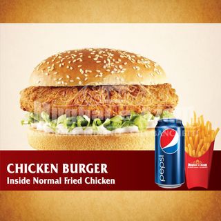 Menu' chicken burger