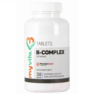 Witamina B Complex B1 B2 B6 B12 BIOTYNA 250 tabletek MyVita