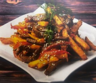 Фри с мясом