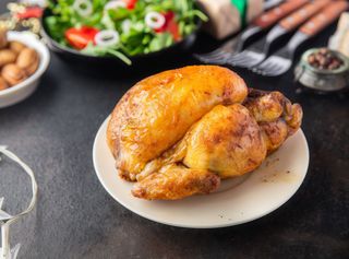 Menú de medio pollo