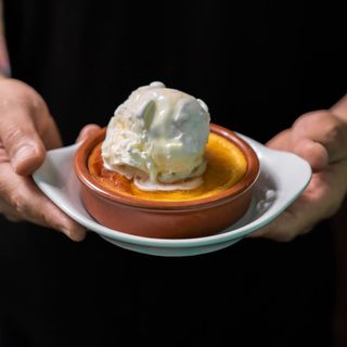 Pastel de elote con helado, **receta de doña Cuca