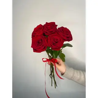 Czerwona róża 60 cm, 5 szt