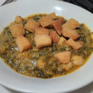 Tapa De Espinacas Con Garbanzos