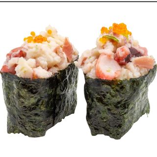 Chopped Calamari  And Octopus Gunkan