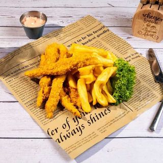 Crispy strips cu garnitură