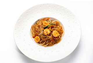 57. Spaghetti di soia con gamberi