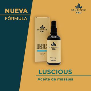 Aceite Masaje Luscious Sensitive CBD 1500mg