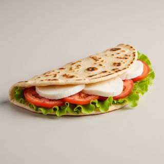 Piadina insalata pomodori e scamorza