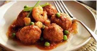 100. Albóndigas Caseras Estofadas Con Gambas Y Vieira